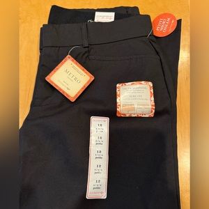 Dockers Black Metro Khaki Pants, 12 petite short NWT
